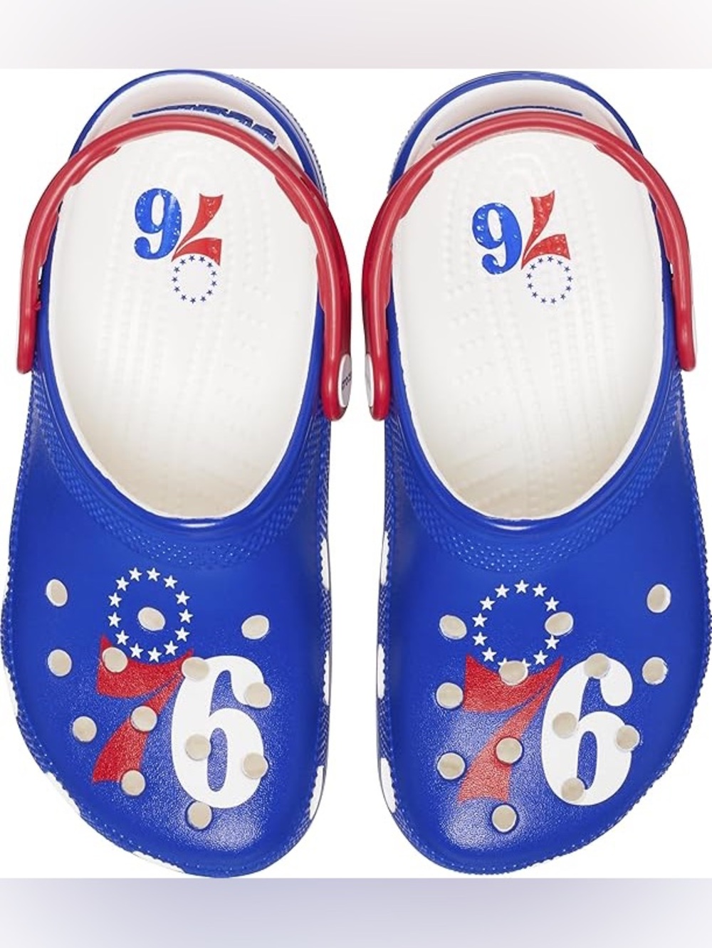 Crocs Unisex Adult 76ERS NBA Classic Clog. M9/W11 - Picture 4 of 7